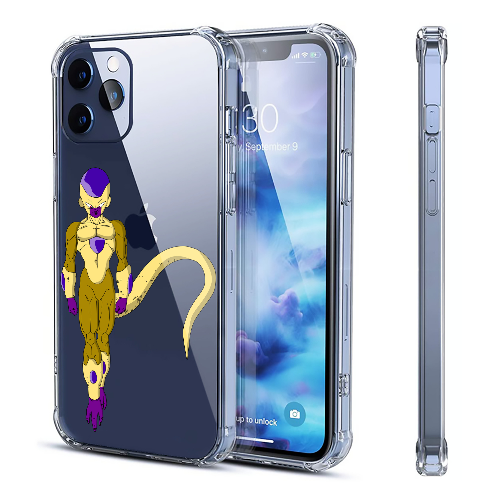 （画像用） ドラゴンボール フリーザ DRAGON BALL Frieza 【iPhone 12シリーズ対応】透明スマホケース（クリアソフトケース）